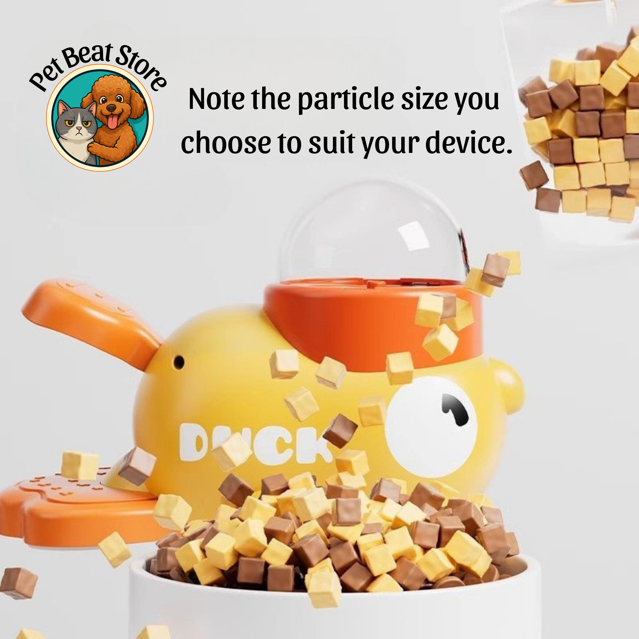 Smart Food Dispenser for Dogs and Cats – Fun, Safe and Fun Duck Toy Perfect Gift for Pets | PetBeat Store