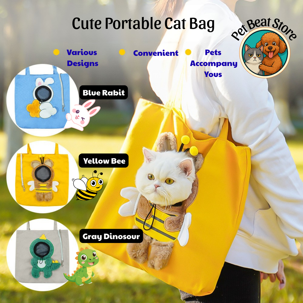 Pet Travel Bag for Dogs and Cats – Portable Pet CarrierSoft, Breathable, Safe & Stylish | PetBeat Store