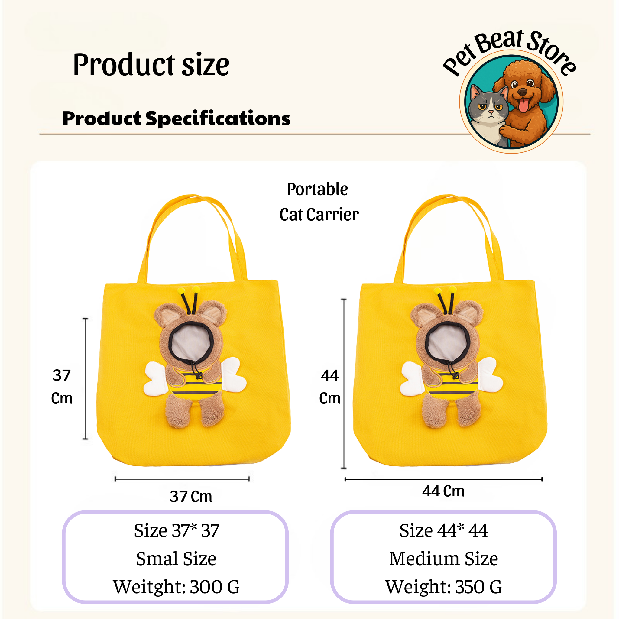 Pet Travel Bag for Dogs and Cats – Portable Pet CarrierSoft, Breathable, Safe & Stylish | PetBeat Store