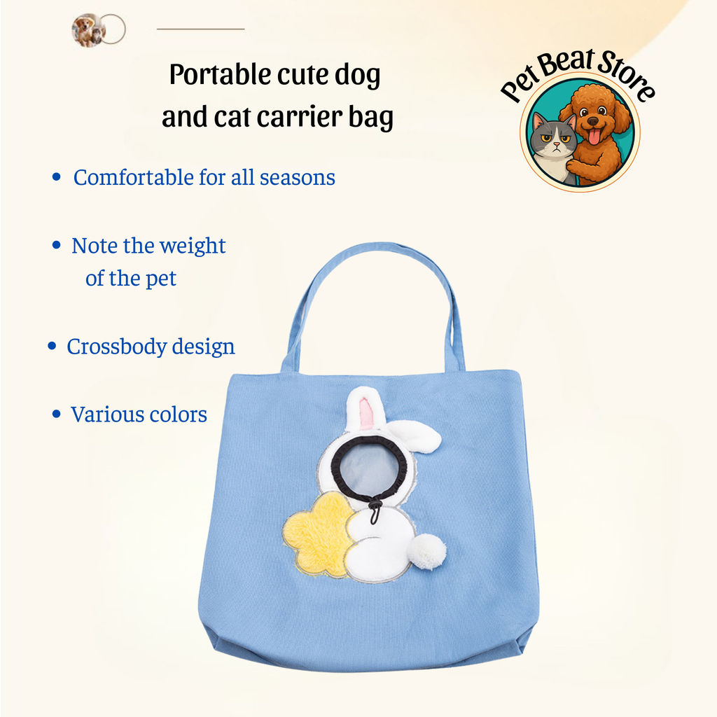 Pet Travel Bag for Dogs and Cats – Portable Pet CarrierSoft, Breathable, Safe & Stylish | PetBeat Store
